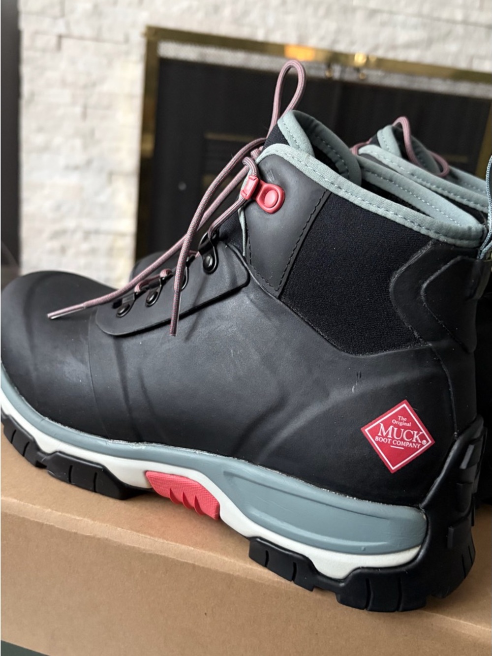 Women’s  Black and Gray Waterproof boots